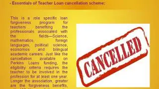 Student Loan Forgiveness for Teachers