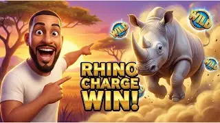 The Rhino CHARGED My Screen for a MASSIVE PAYOUT! (Majestic White Rhino)