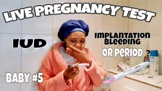 LIVE PREGNANCY TEST 2021 || 3 DAYS LATE || FINDING OUT I'M PREGNANT