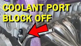 Block off Coolant Ports - 2JZ to E46 Conversion