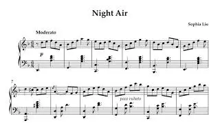 Sophia Liu - Night Air (Sheet Music)
