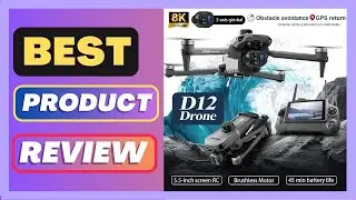 Best New D12 GPS Drone 3-Axis Gimbal With Touch Screen