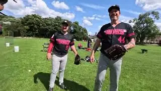 Baseball in Scotland?  Me playing for Edinburgh Diamond Devils. At-bat and centre field.