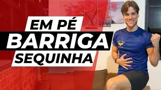 Treino para secar a barriga | Exercícios somente em pé, Sem deitar - Henrich Lima