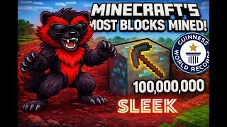 'Mine'craft - Worlds Most Blocks Mined *HARDCORE* (9.5 Million Blocks Mined so far)