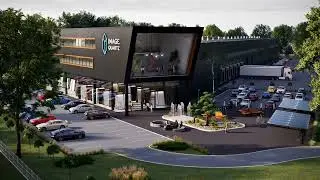 Logistic Center &mdash; Aerial 3D Visualization & Photorealistic Animation | 3D Corner