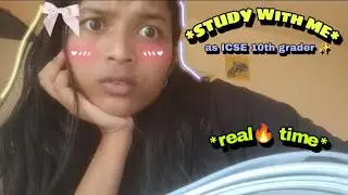 45 minutes STUDY WITH ME AS ICSE 10TH GRADER 💀⭐🔥💗#icseboard #shivanioffical #studyroutine 