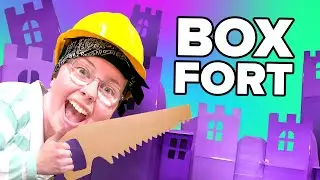 Building A Giant Cardboard Fort // Lets build