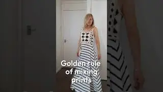 Golden rule of mixing prints. #summertrends