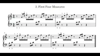 How to play Bach's Prelude in C major on the piano. Step 5.