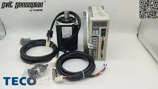 TECO 0.75 kw AC 220V Servo Drive JSDEP-20A Work with 750W TECO Servo Motor JSMA-PUC08ABA