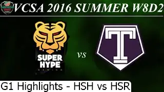 HSH vs HSR Game 1 Highlights 09/07/2016 - VCSA Summer 2016 W8D2M2 HaNoi SuperHype vs Hanoi SkyRed