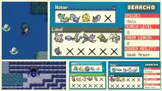 Все локации покемонов в этой области [DexNav] /Habitat - Pokemon Unbound v1.1.3.1 GBA