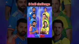 INDIA VS AUSTRALIA 2 ball challenge #viratkohli #rohitsharma #hardikpandya #india #australia #viral