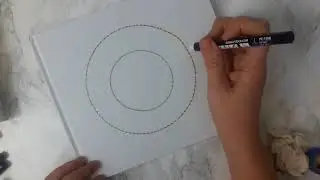 Create a ringed initial cover