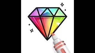 diamond drawing 💎 # very easy drawing # multi colour diamond # short video # 💎💎💎💎💎💎