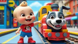 Dog Rides the Metro Train | Fun Kids Song | Exciting Vehicle Adventure Rhyme