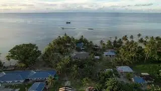 Drone (Aerial) video of Ta Island located in Satawan Atoll in the Mortlocks Region, Chuuk State