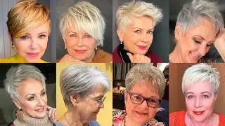 Best Short Hairstyles For Women Over 60 // Blonde Hair Color Ideas For Fall