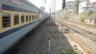 HISTORIC EVENT! First Ever Train to Depart LTT with a Pure AC Loco. 12542 with GZB WAP7!!