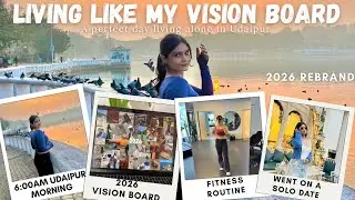 Living Like My Vision Board | 5AM Morning Routine, Sunrise Run, Gym, Solo Date ☀️