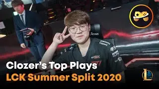 T1 Clozer Montage: Top LCK's debut BEST PLAYS & HIGHLIGHTS | LoL LCK Summer 2020 | T1 클로저 이주현  몽타주