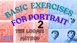 How to draw the front and the profile portrait with the loomis method 02