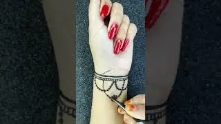 Wrist Mehndi Design Step By Step || Cute Mehandi Design || #shorts #youtubeshorts