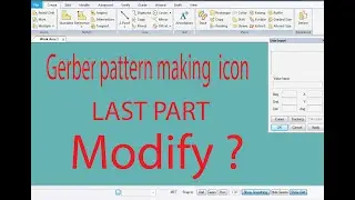How to use pattern Design icon ,option ,,modify  last part/pattern design /gerber pattern making