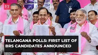 Telangana elections 2023: BRS releases first list of 115 candidates, KCR to contest from two seats