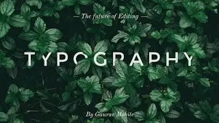 Typography Tutorial On Snapseed | Text behind Object
