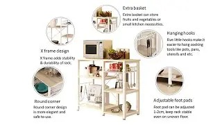 Tier Kitchen Baker's Rack Utility Microwave Oven Stand Storage
