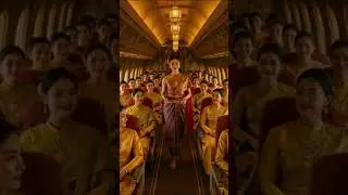 Is This Really a Plane? A Thai Temple in the Sky! #ThaiTemple #ThaiSilk #737 #Aviation #ThaiCulture