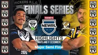 2025 NEWRL Major Semi Final Highlights - Maitland Pickers v Cessnock Goannas