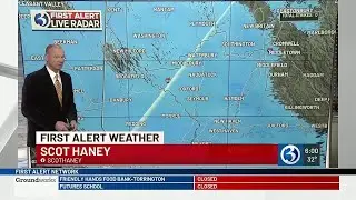 A couple of inches of snow is possible today