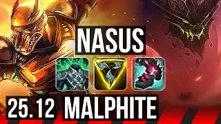 NASUS vs MALPHITE (TOP) | 7/2/5, 500+ games | NA Master | 25.12