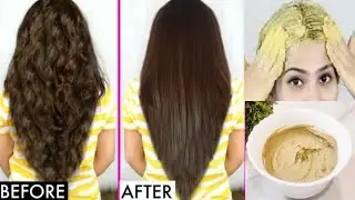 Hair Straightening & Smoothening Multani Mitti Hair Pack | Natural Straight Hair at Home - No Heat