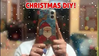 Christmas Special: Santa Claus Mobile Cover Painting🎄✨ Give Your Old Phone Case a Christmas Makeover