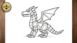 Comment dessiner un dragon robot &eacute;tape par &eacute;tape facilement