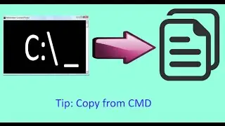 How to copy from CMD to any editor software ?