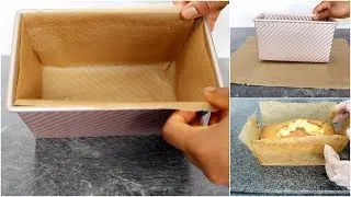 How to Line a Loaf Tin Like a Pro • QUICK & EASY WAY TO LINE A RECTANGULAR LOAF TIN/PAN