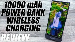 RapidX Myport 10000 mAh Power Bank, 10W Wireless Charging Unboxing and Review