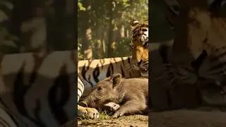Tiger and Wild Boar&rsquo;s Unexpected Friendship 🐅❤️🐗