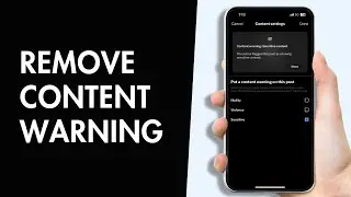 Как убрать предупреждение о контенте в X (Twitter)