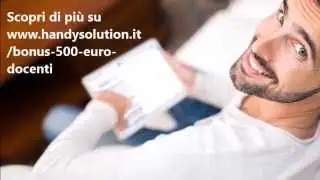 Bonus 500 euro Docenti