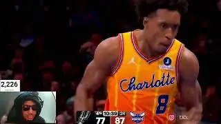 TJDaKid Reacts To San Antonio Spurs vs Charlotte Hornets NBA (1/31/26)