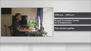 Young entrepreneur hosts back to school giveaway
