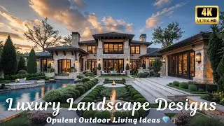 Luxury Landscape Designs for Million Dollar Homes | Opulent Outdoor Living Ideas 💎🌴