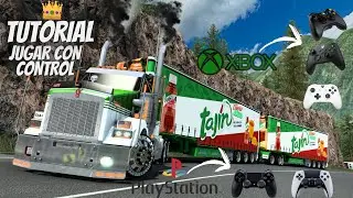 (ATS) AMERICAN TRUCK SIMULATOR TUTORIAL JUGAR CON CONTROL XBOX , PLAYSTATION 4 Y 5 FACIL