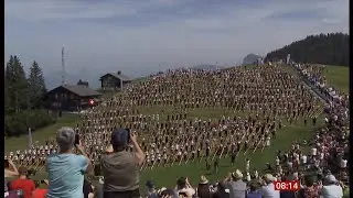 Swiss set world record for largest alphorn ensemble (Switzerland) 1/Sep/2024